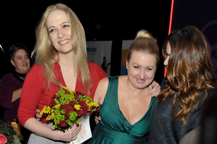 Anna Cieślak, Aldona Jankowska i Marta Żmuda Trzebiatowska na premierze 'Last minute'