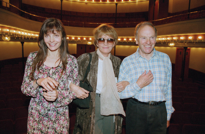 Marie Trintignant z rodzicami (Paryż, 11 maja 1999 r.)
