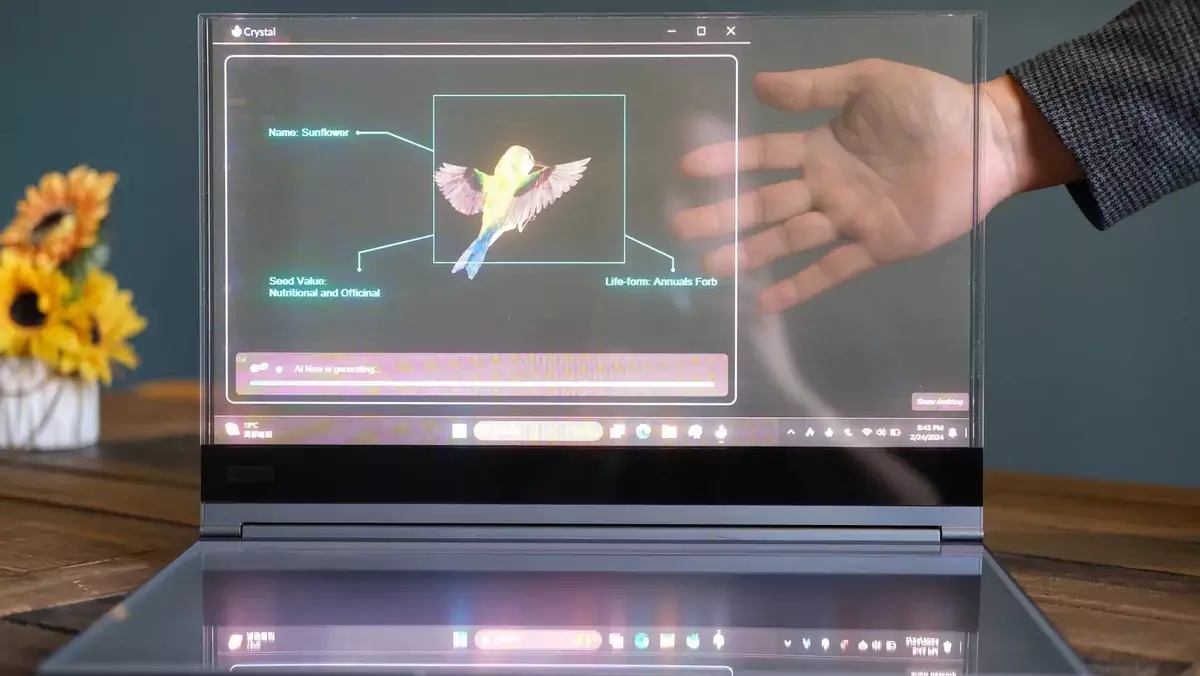 Lenovo ThinkBook Transparent Display
