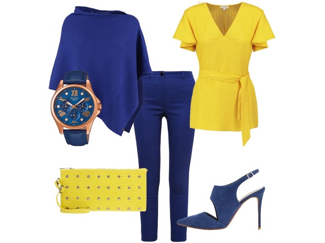 Duet żółty i chabrowy – przyjęcie rodzinne