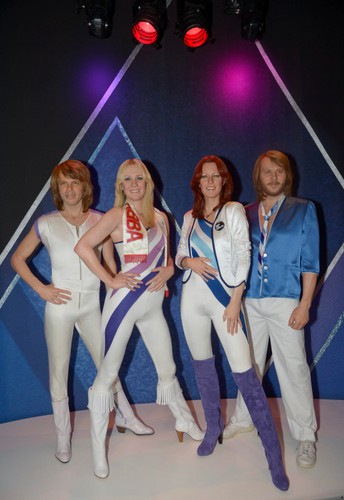 Figury członków grupy ABBA w muzeum w Sztokholmie