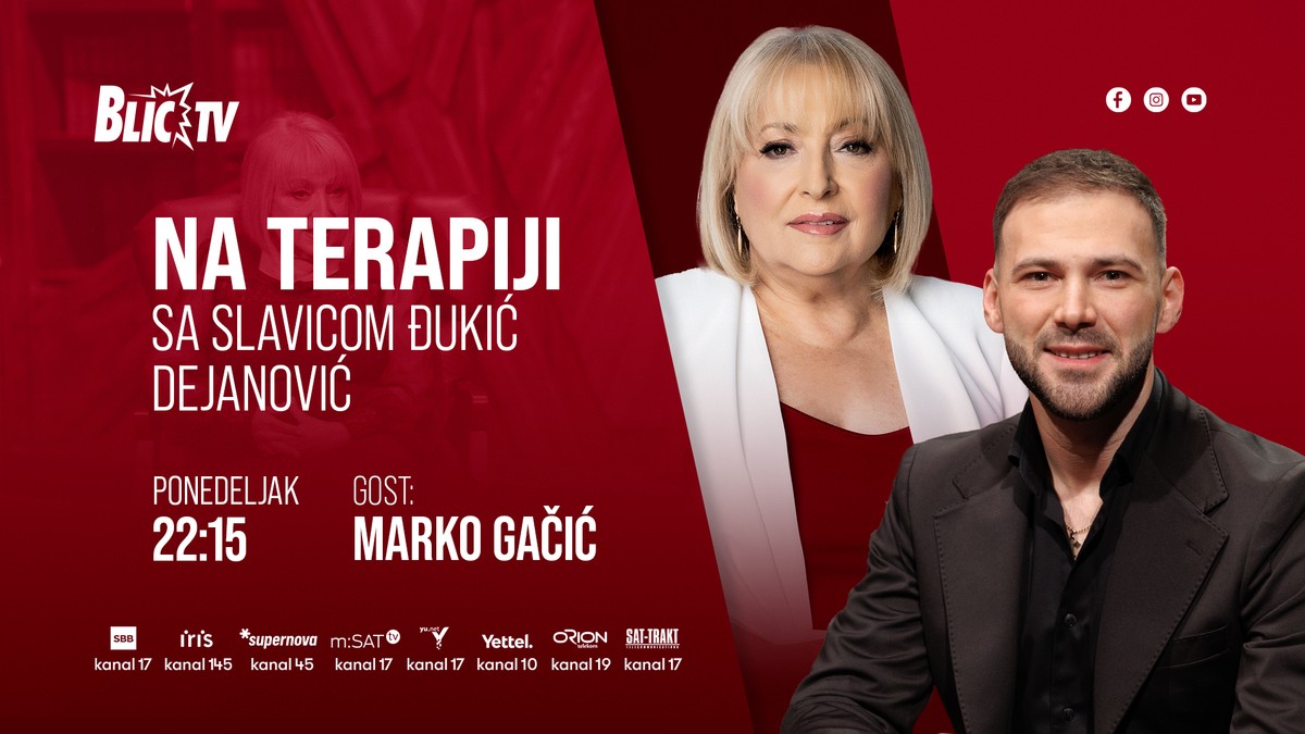 Marko Gačić, emisija "Na terapiji sa Slavicom Đukić Dejanović"