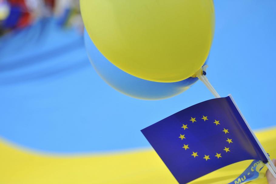Ukraina UE flaga