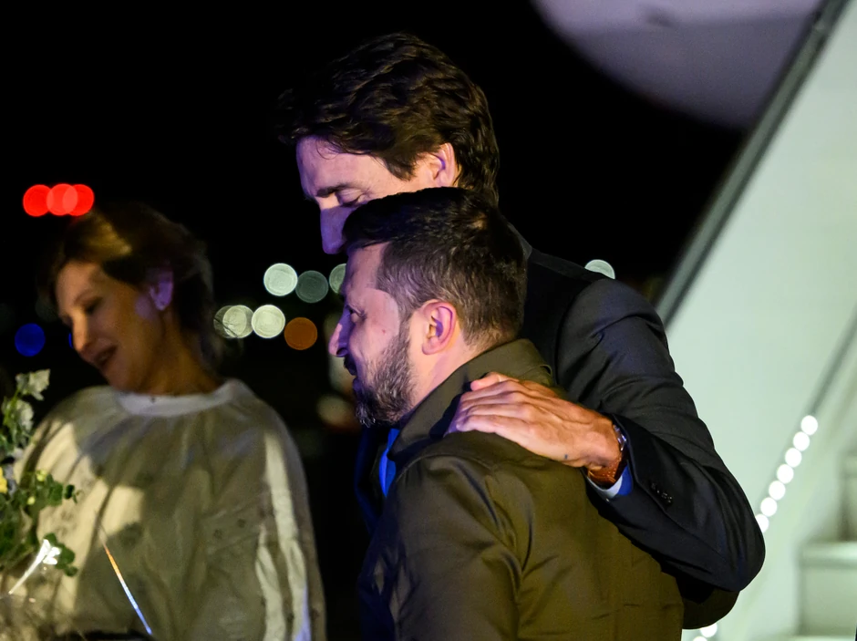 Volodimir Zelenski i Džastin Trudo u Otavi 21. septembra