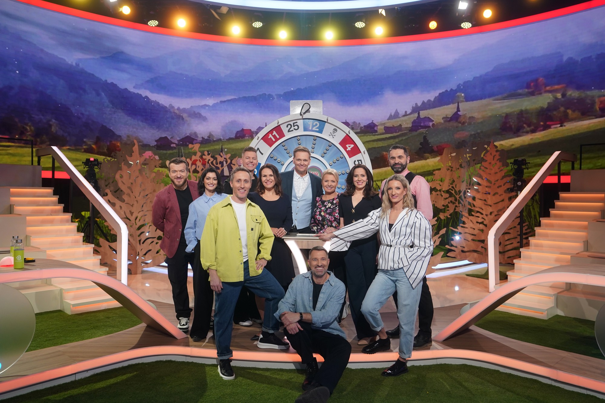 Šou TV JOJ Milujem Slovensko - Sajfa, Martin Nikodým, Braňo Bruno Ciberej a Adela Vinczeová.