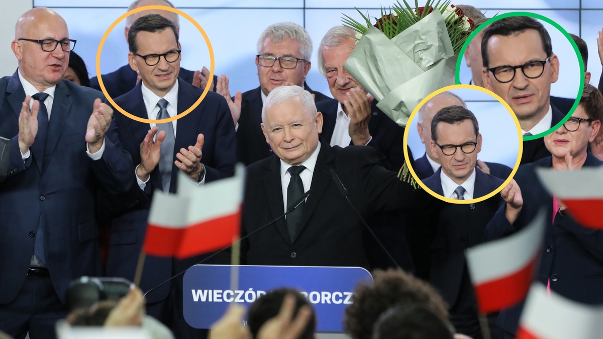 Wszystkie oblicza Morawieckiego. Jego mimika mówi wszystko o wyborach