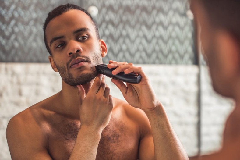 Man shaving (Crutchfield Dermatology)