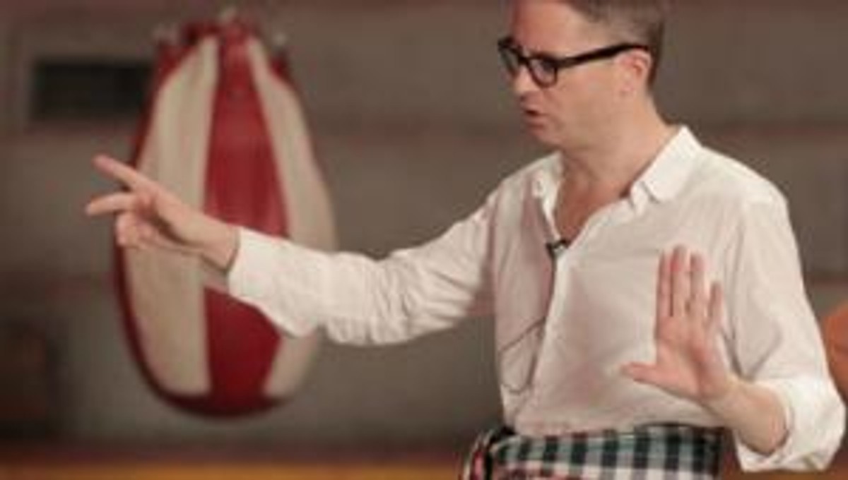 Nicolas Winding Refn na planie filmu "Tylko Bóg wybacza"