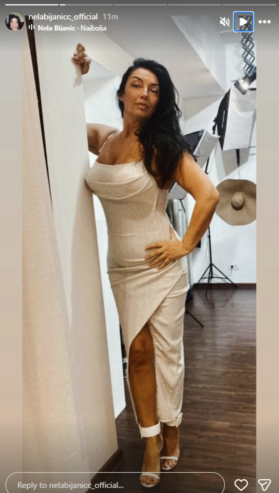 Nela Biljanić u elegantnoj haljini
