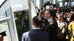 Otvoren vidikovac na Kuli Beograd u prisustvu predsednika Srbije Aleksandra Vučića