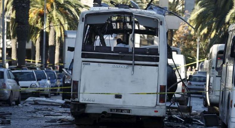 Tunisia dismisses security officials after suicide bus bombing