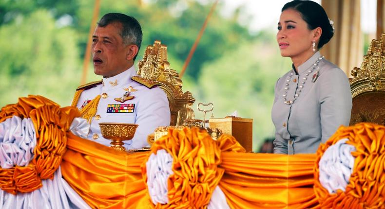 King of Thailand goes into isolation from coronavirus with 20 side chicks