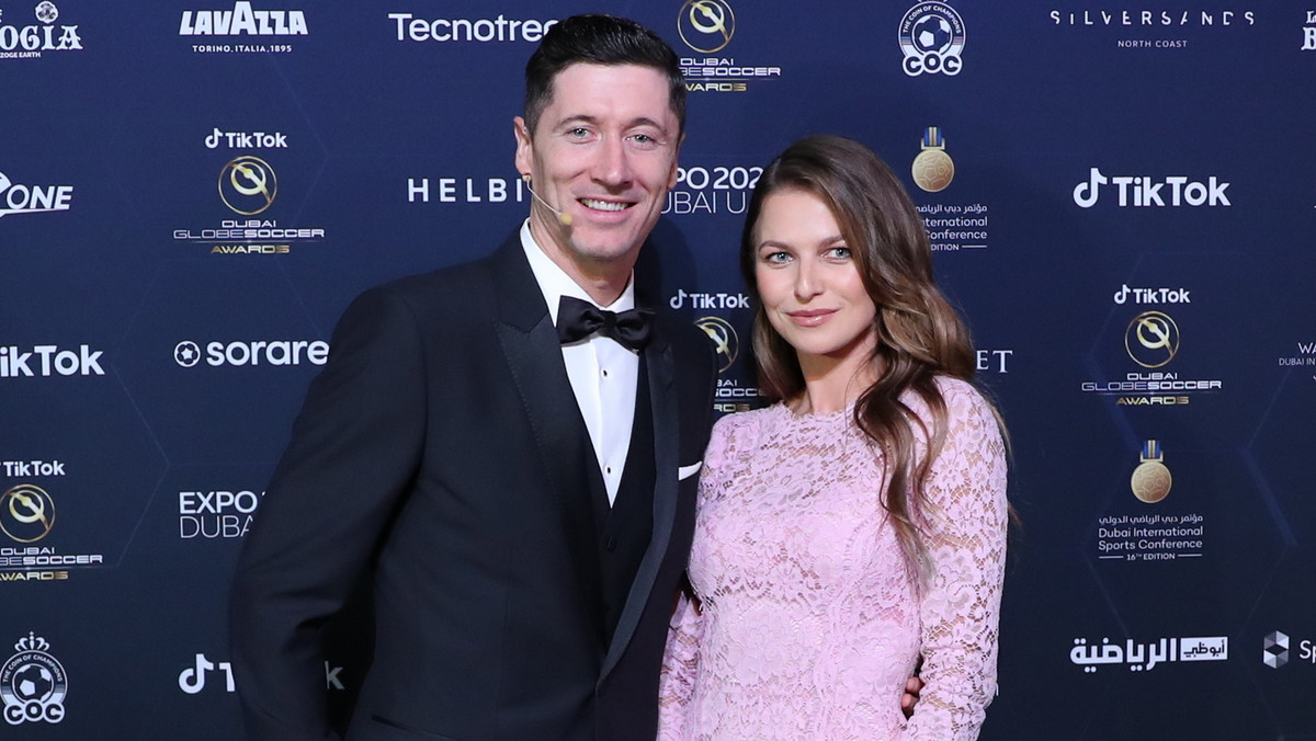 Anna i Robert Lewandowscy na gali Globe Soccer Awards