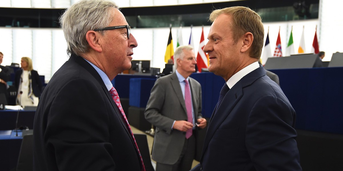 Donald Tusk i Jean-Claude Juncker