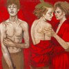 CadmiumToxicRed, Oil On Canvas,  Tarik Berber