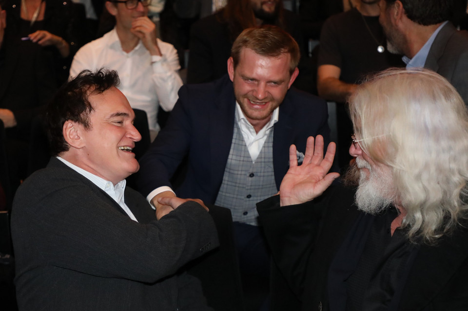 Quentin Tarantino, Rafał Zawierucha i Robert Richardson