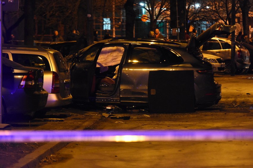 Eksplozija dzipa u Novom Sadu