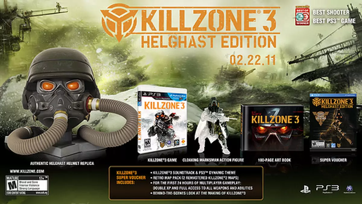 Killzone 3 - Helghast Edition odpakowane. Z pompą