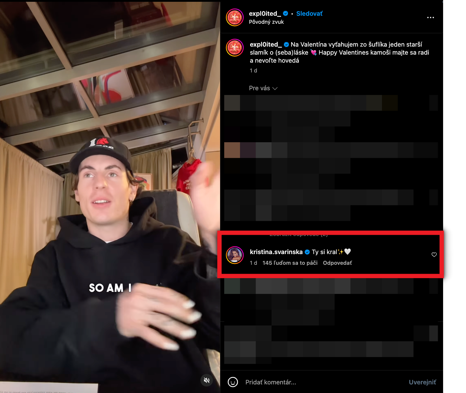 Expl0ited zverejnil na Valentína VIDEO: Rýchla reakcia expartnerky Svarinskej!