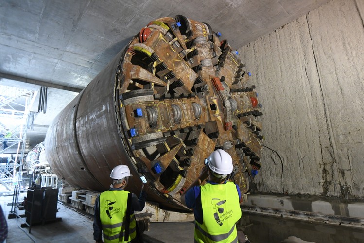 Teren budowy stacji Targówek  <br><br>
(nlat/cat) PAP/Bartłomiej Zborowski