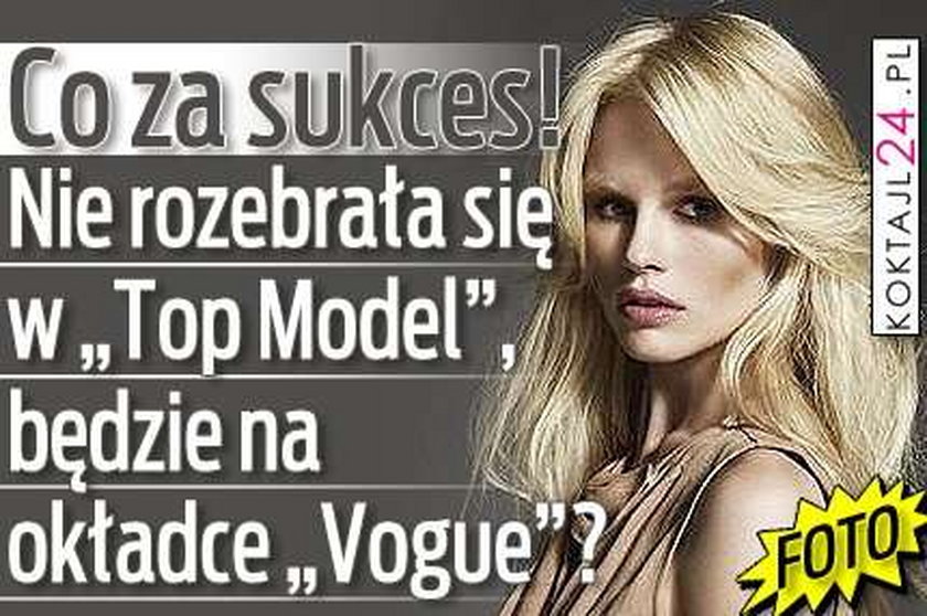 Włoski "Vogue" chce Magdę Roman!