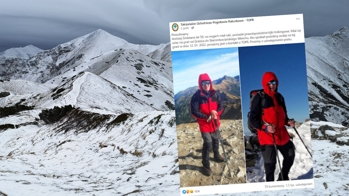 Tatry. Słowaccy ratownicy przerwali poszukiwania Polaka