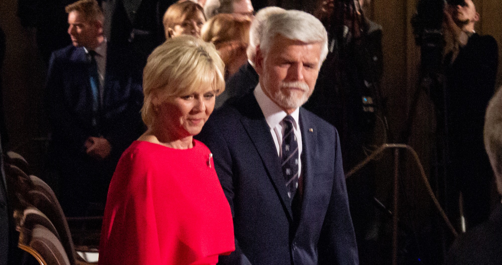 Manželka českého prezidenta Eva Pavlová a partner slovenskej exprezidentky Zuzany Čaputovej Juraj Rizman.