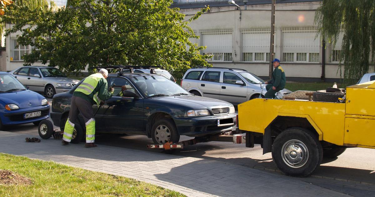 Odbiór odholowanego samochodu po uiszczeniu opłat