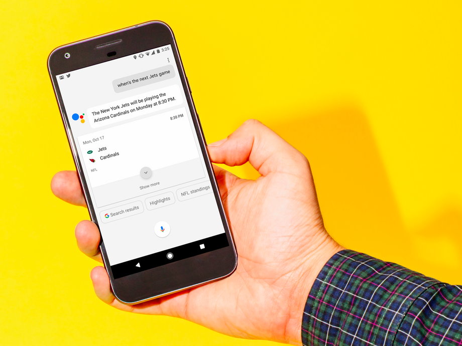 Google Assistant on the Pixel.