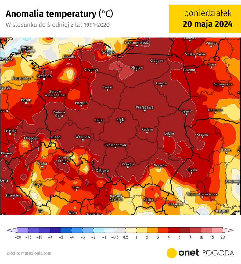 W przyszłym tygodniu średnia temperatura przekroczy normę o ok. 5-7 st. C