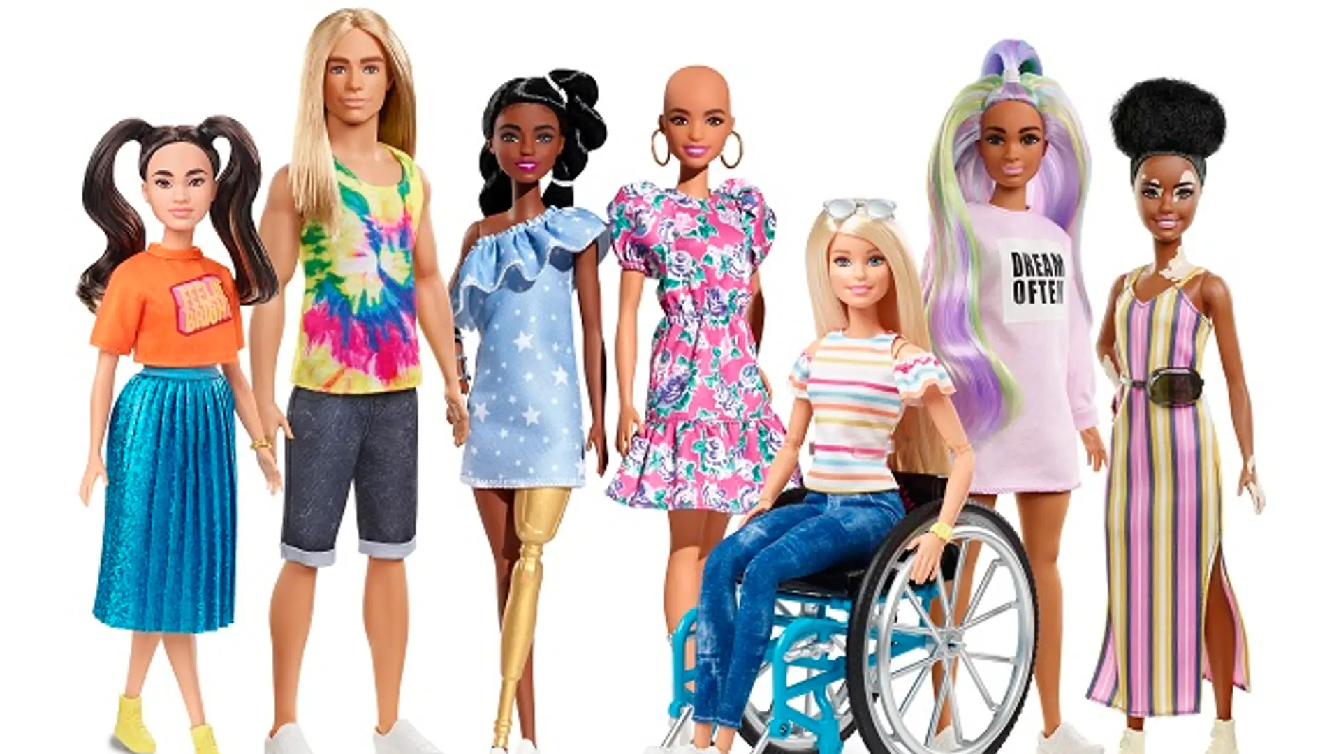 Barbie z bielactwem, bez włosów i z protezą. To najbardziej zróżnicowana kolekcja lalek w historii Mattel