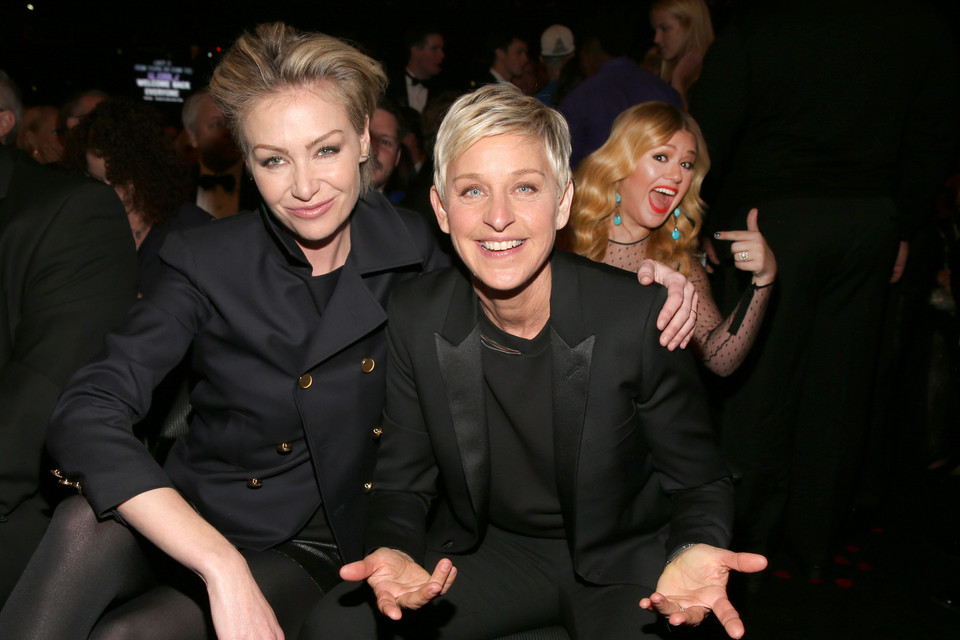 Portia de Rossi, Ellen DeGeneres i Kelly Clarkson