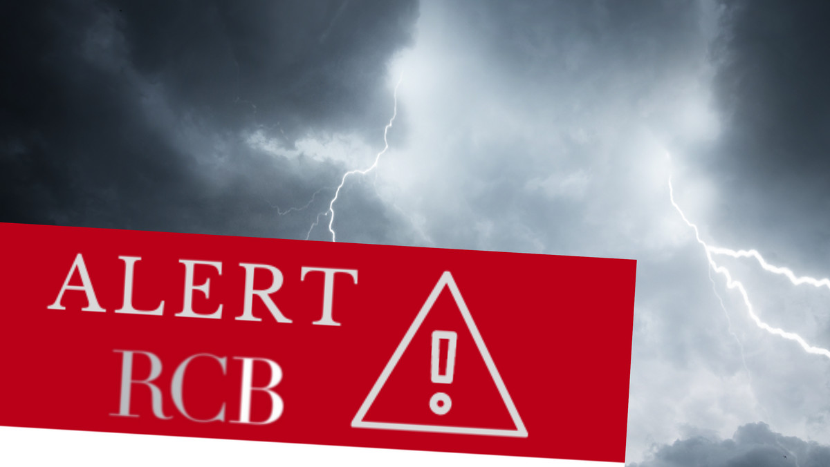 Pogoda. Alert RCB dla trzech regionów przed gwałtownymi burzami