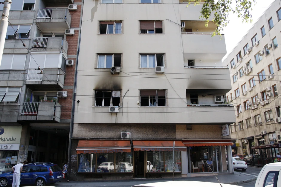 Zgrada u kojoj je izbio požar
