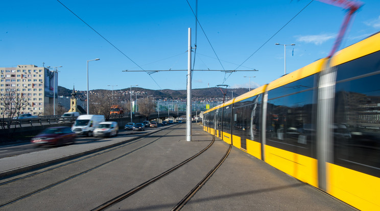 Villamos gázolt el egy fiatalt szerda délután Budapesten, a Flórián téren / Illusztráció / Fotó: MTI/Balogh Zoltán