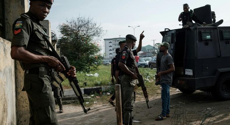 Police officers on duty in Nigeria (Guardian)