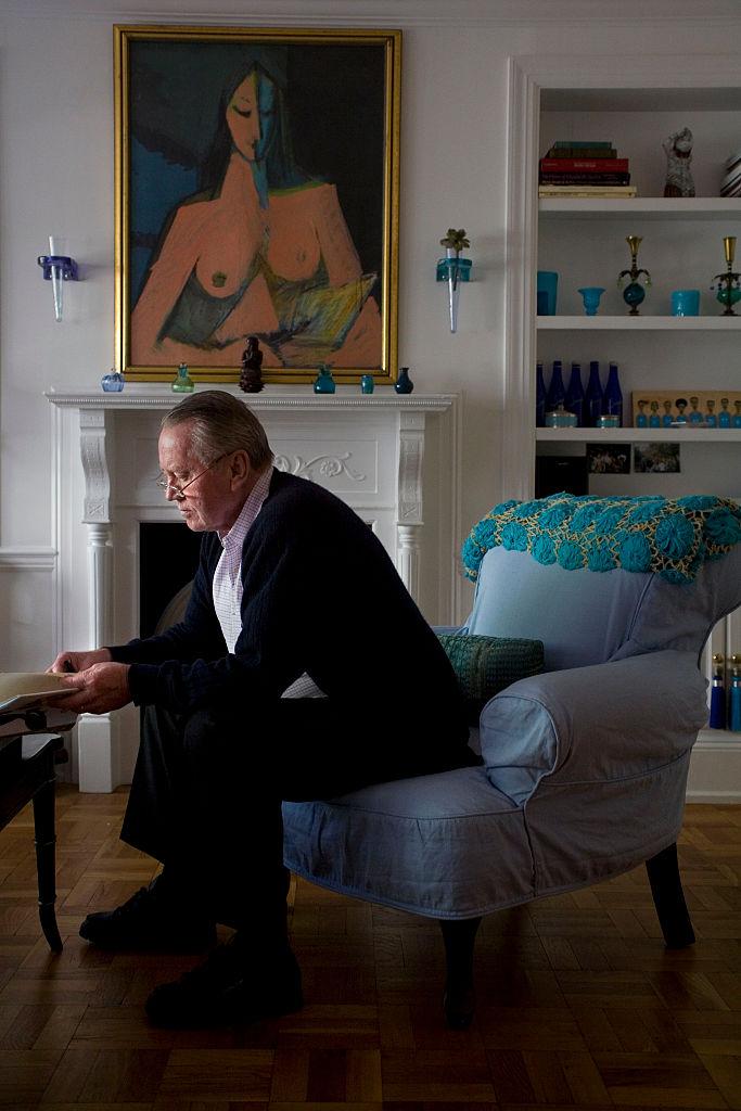 Chuck Feeney podczas wywiadu w apartamencie swojej córki w Nowym Jorku.