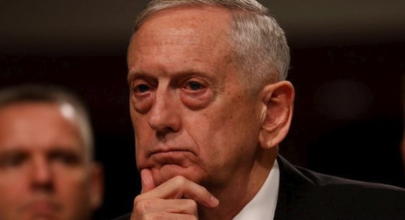 US Secretary of Defense James Mattis.