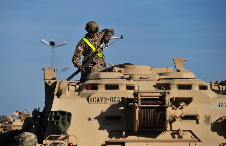 Łącznie w Polsce i państwach bałtyckich będzie ćwiczyć ok. 600 amerykańskich żołnierzy. <br><br>(zuz) PAP/Marcin Bielecki
