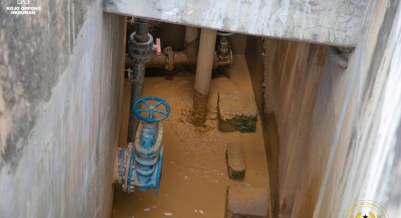 Water treatment plant in galamsey area