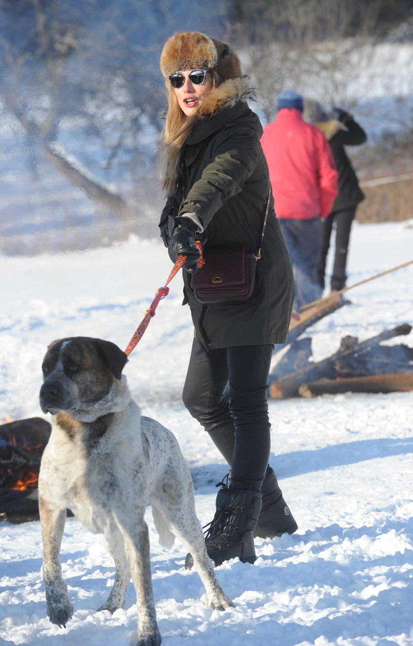 Natalia Klimas z psem