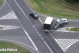 Dron zarejestrował wypadek. Policja pokazała wideo