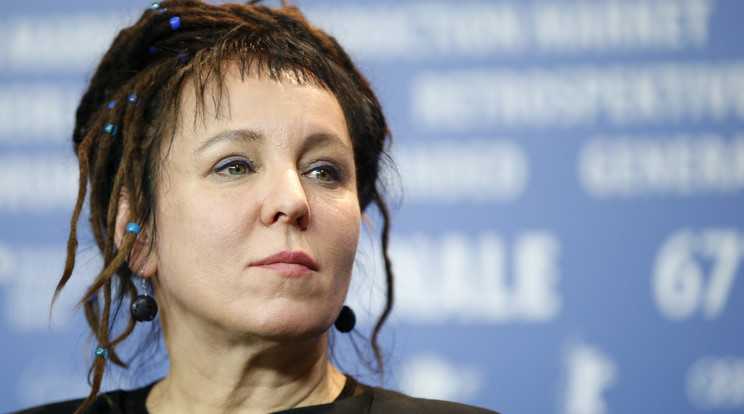 Olga Tokarczuk lengyel írónő az egyik Nobel-díjas / Fotó: MTI EPA