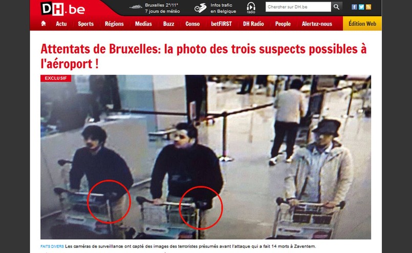 Podejrzani o dokonanie zamachu na lotnisku Zaventem w Brukseli