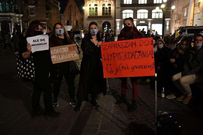 Kolejny protest w Krakowie