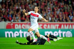 Liga francuska: Ibrahimovic przełamał niemoc Paris St Germain. Wideo