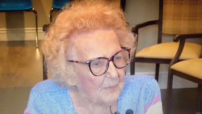A 102 éves asszony újra feleség lett . Fotó: facebook