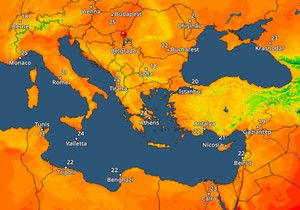 Temperature u većim gradovima