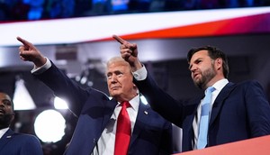 Former President Donald Trump and Ohio Sen. JD Vance.Getty Images