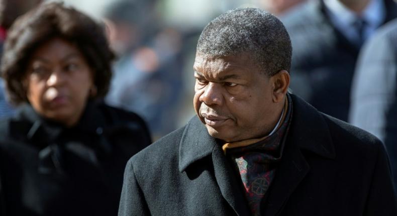 Angola's President Joao Lourenco (pictured April 2019) cancelled a real estate deal, stating in a decree that the contract had been cancelled after establishing overcharging